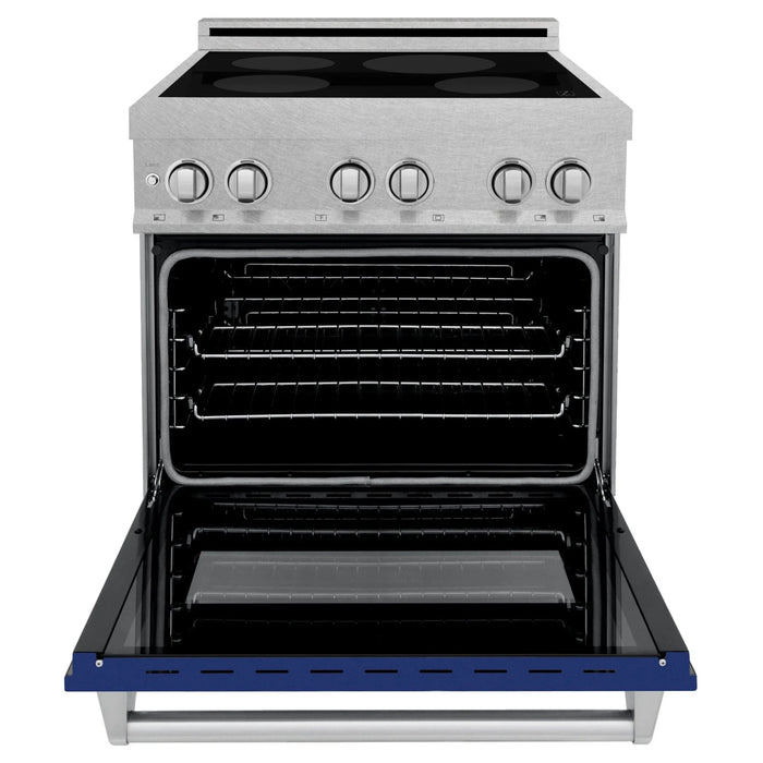 ZLINE 30" Induction Range in DuraSnow with a 4 Element Stove and Electric Oven RAINDS - BG - 30 - Farmhouse Kitchen and Bath