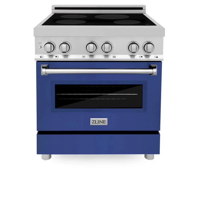 ZLINE 30" Induction Range with a 4 Element Stove and Electric Oven in Stainless Steel RAIND - BM - 30 - Farmhouse Kitchen and Bath