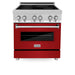 ZLINE 30" Induction Range with a 4 Element Stove and Electric Oven in Stainless Steel RAIND - RG - 30 - Farmhouse Kitchen and Bath