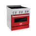 ZLINE 30" Induction Range with a 4 Element Stove and Electric Oven in Stainless Steel RAIND - RM - 30 - Farmhouse Kitchen and Bath