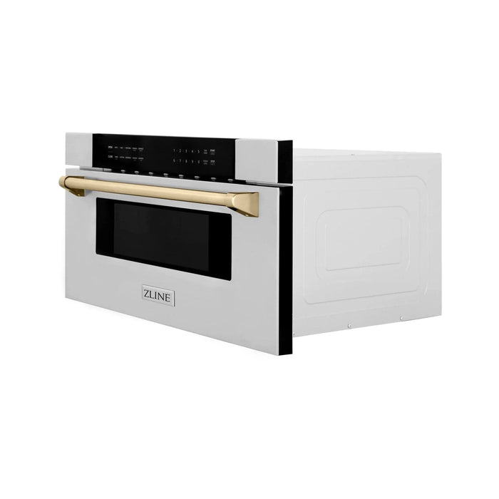 ZLINE 30" Microwave Drawer, Stainless Steel, Gold MWDZ - 30 - G - Farmhouse Kitchen and Bath