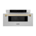 ZLINE 30" Microwave Drawer, Stainless Steel, Gold MWDZ - 30 - SS - G - Farmhouse Kitchen and Bath
