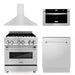 ZLINE 30 " Package Range RA30, Range Hood KB, Microwave MWD - 1 , Dishwasher DWV - 24, 4KP - RARH30 - MWDW - Farmhouse Kitchen and Bath