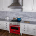 ZLINE 30" Professional Dual Fuel Range, Red Matte Door, RA - RM - 30 - Farmhouse Kitchen and Bath