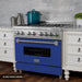 ZLINE 30" Professional Dual Fuel Range, Snow Stainless, Blue Matte Door, RAS - BM - 30 - Farmhouse Kitchen and Bath