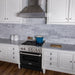 ZLINE 30" Professional Dual Fuel Range with Black Matte Door, RA - BLM - 30 - Farmhouse Kitchen and Bath