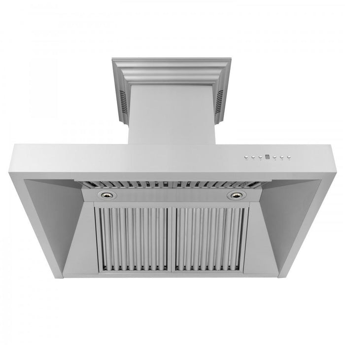ZLINE 30" Professional Wall Range Hood, Built - in CrownSound® Bluetooth Speakers, 697CRN - BT - 30 - Farmhouse Kitchen and Bath