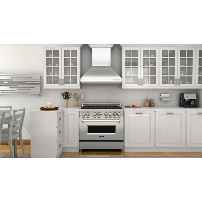 ZLINE 30" Professional Wall Range Hood, Stainless Steel, 587CRN - 30 - Farmhouse Kitchen and Bath