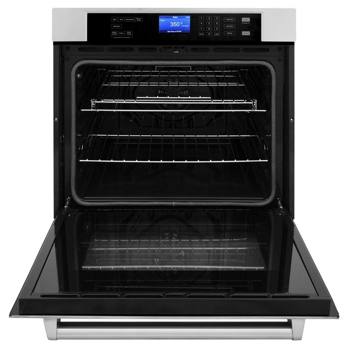 ZLINE 30" Single Wall Oven, in Black Stainless Steel, AWS - 30 - BS - Farmhouse Kitchen and Bath