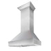 ZLINE 30" Snow Finish Stainless Range Hood with Snow Finish Shell, 8654SN - 30 - Farmhouse Kitchen and Bath
