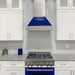 ZLINE 30" Snow Finish Wall Range Hood, Blue Gloss Shell, 8654BG - 30 - Farmhouse Kitchen and Bath