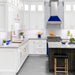 ZLINE 30" Snow Finish Wall Range Hood, Blue Gloss Shell, 8654BG - 30 - Farmhouse Kitchen and Bath