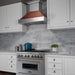 ZLINE 30" Snow Finish Wall Range Hood, Hammered Copper Shell, 8654HH - 30 - Farmhouse Kitchen and Bath