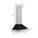 ZLINE 30" Stainless Range Hood Shell, Stainless Handle KB4SNX - BLM - 30 - Farmhouse Kitchen and Bath