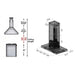 ZLINE 30" Stainless Steel Island Range Hood, KE2i - 30 - Farmhouse Kitchen and Bath
