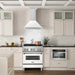 ZLINE 30" Stainless Steel Range Hood with White Matte Shell and Stainless Steel Handle KB4STX - WM - 30 - Farmhouse Kitchen and Bath