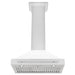 ZLINE 30" Stainless Steel Range Hood with White Matte Shell and Stainless Steel Handle KB4STX - WM - 30 - Farmhouse Kitchen and Bath