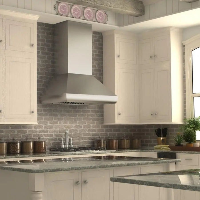 ZLINE 30" Stainless Steel Wall Range Hood, 587 - 30 - Farmhouse Kitchen and Bath
