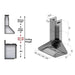 ZLINE 30" Stainless Steel Wall Range Hood, 587 - 30 - Farmhouse Kitchen and Bath