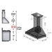 ZLINE 30" Unfinished Wooden Wall Range Hood, KBUF - 30 - Farmhouse Kitchen and Bath