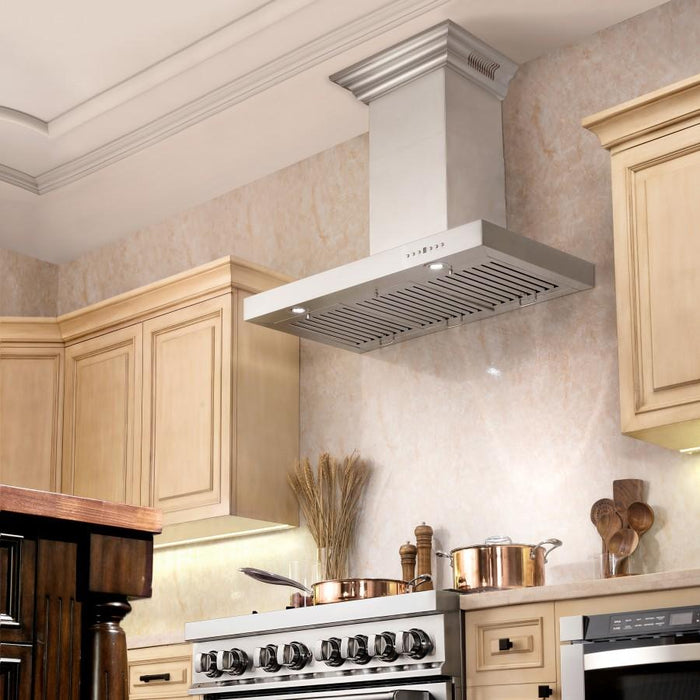 ZLINE 30" Wall Range Hood, CrownSound, Bluetooth Speakers, KECRN - BT - 30 - Farmhouse Kitchen and Bath