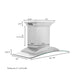 ZLINE 30" Wall Range Hood, Stainless, Bluetooth Speakers, KNCRN - BT - 30 - Farmhouse Kitchen and Bath