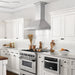ZLINE 30" Wall Range Hood, Stainless, CrownSound Speakers, KF2CRN - BT - 30 - Farmhouse Kitchen and Bath