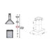 ZLINE 30" Wooden Island Range Hood, Butcher Block, 681iM - 30 - Farmhouse Kitchen and Bath