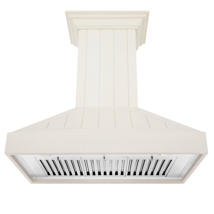 ZLINE 30" Wooden Wall Mount Range Hood in Cottage White, KPTT - 30 - Farmhouse Kitchen and Bath