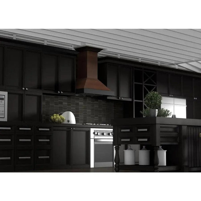 ZLINE 30" Wooden Wall Range Hood, Crown Molding KBAR - 30 - Farmhouse Kitchen and Bath