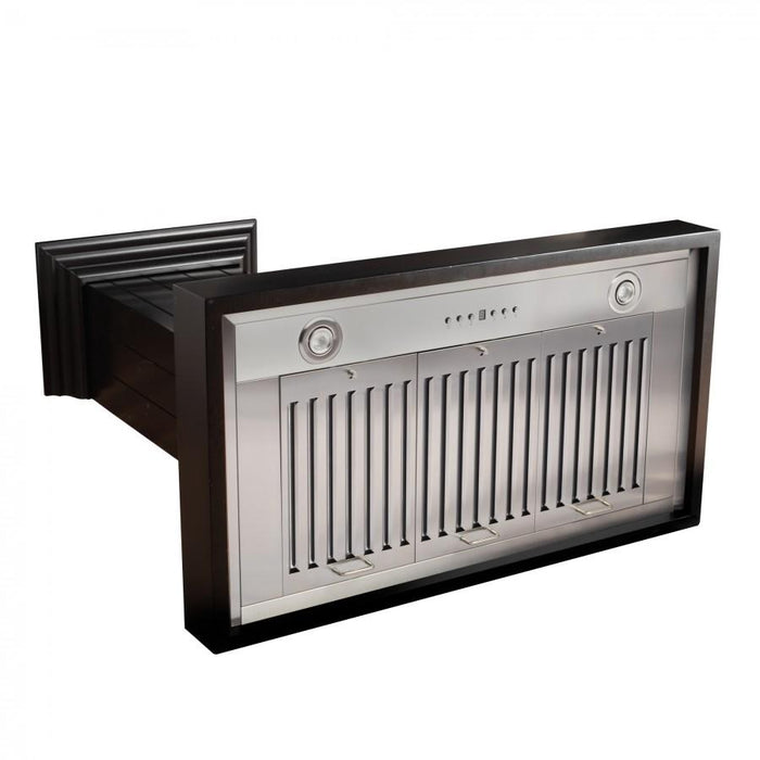 ZLINE 30" Wooden Wall Range Hood in Black - KPCC - 30 - Farmhouse Kitchen and Bath