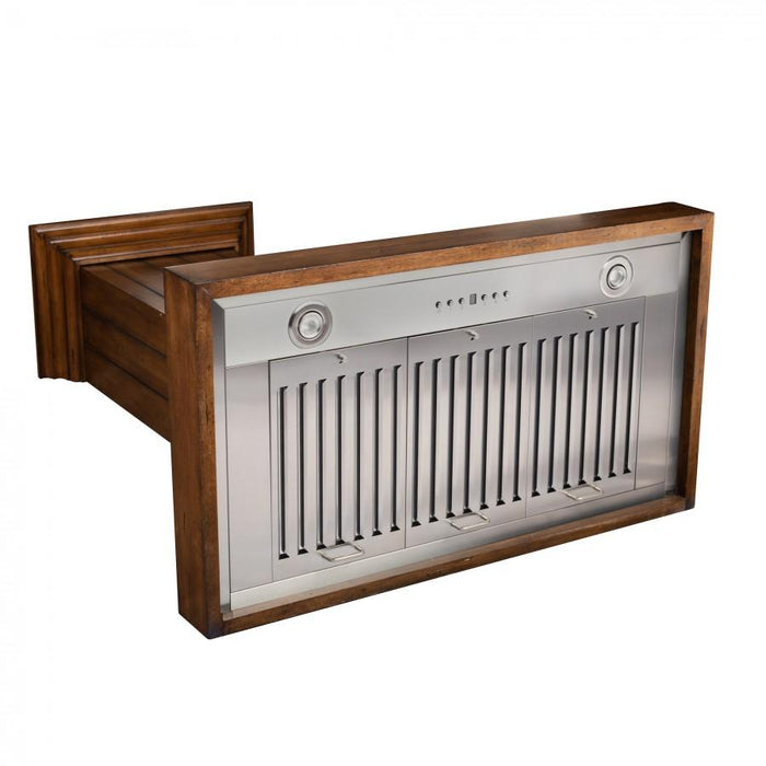 ZLINE 30" Wooden Wall Range Hood, Rustic Light, KPLL - 30 - Farmhouse Kitchen and Bath