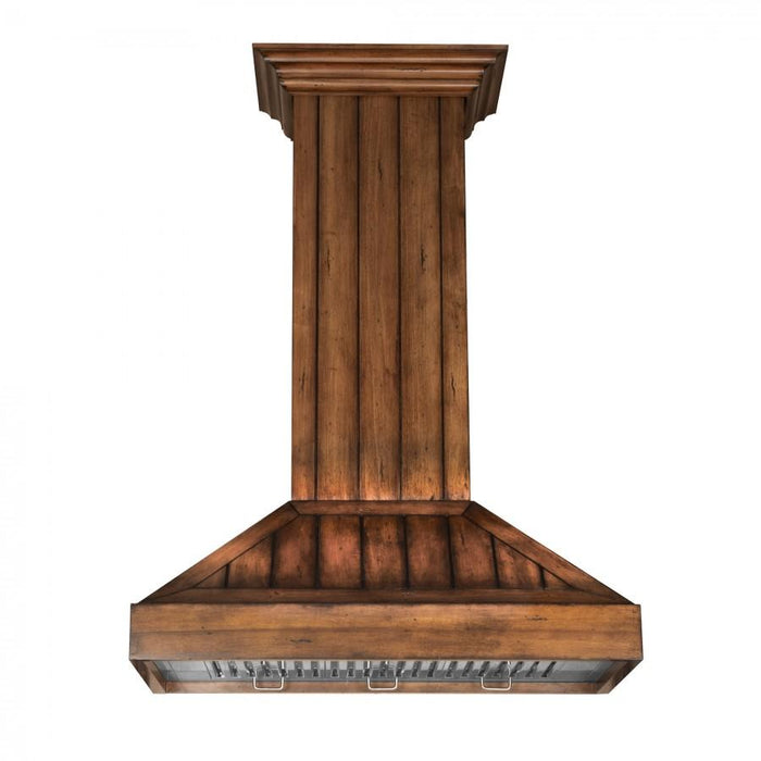 ZLINE 30" Wooden Wall Range Hood, Rustic Light, KPLL - 30 - Farmhouse Kitchen and Bath