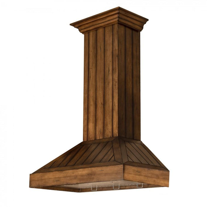 ZLINE 30" Wooden Wall Range Hood, Rustic Light, KPLL - 30 - Farmhouse Kitchen and Bath