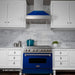 ZLINE 30"Dual Fuel Range, Snow Stainless, Blue Gloss Door, RAS - BG - 30 - Farmhouse Kitchen and Bath