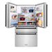 ZLINE 36" Autograph 21.6 cu. ft French Door Refrigerator with Ice Maker in Fingerprint Resistant Stainless Steel RFMZ - W - 36 - MB - Farmhouse Kitchen and Bath