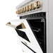 ZLINE 36" Autograph Dual Fuel Range, DuraSnow, White door, RASZ - WM - 36 - CB - Farmhouse Kitchen and Bath