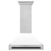 ZLINE 36" Autograph DuraSnow White Range Hood 8654SNZ - WM36 - MB - Farmhouse Kitchen and Bath