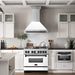 ZLINE 36" Autograph DuraSnow White Range Hood 8654SNZ - WM36 - MB - Farmhouse Kitchen and Bath