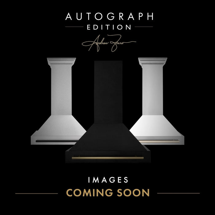 ZLINE 36" Autograph Edition DuraSnow Wall Range Hood 8654SNZ - 36 - MB - Farmhouse Kitchen and Bath