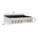 ZLINE 36" Autograph Edition Rangetop, DuraSnow, Gold Accent, RTSZ - 36 - G - Farmhouse Kitchen and Bath