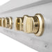 ZLINE 36" Autograph Edition Rangetop, DuraSnow, Gold Accent, RTSZ - 36 - G - Farmhouse Kitchen and Bath
