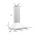 ZLINE 36" Autograph Stainless Wall Range Hood KB4SNZ - WM36 - G - Farmhouse Kitchen and Bath