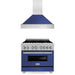 ZLINE 36" Bundle Range RAS - BM - 36 & Range Hood 8654BM - 36, 2KP - RASBMRH36 - Farmhouse Kitchen and Bath