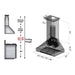 ZLINE 36" Copper Wall Range Hood, 8667C - 36 - Farmhouse Kitchen and Bath