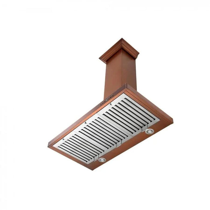 ZLINE 36" Copper Wall Range Hood 8KBC - 36 - Farmhouse Kitchen and Bath