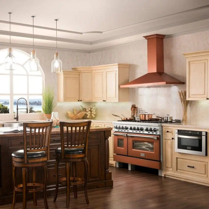 ZLINE 36" Copper Wall Range Hood 8KBC - 36 - Farmhouse Kitchen and Bath