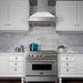 ZLINE 36" Dual Fuel Range, Snow Stainless, Snow Stainless Door, RAS - SN - 36 - Farmhouse Kitchen and Bath