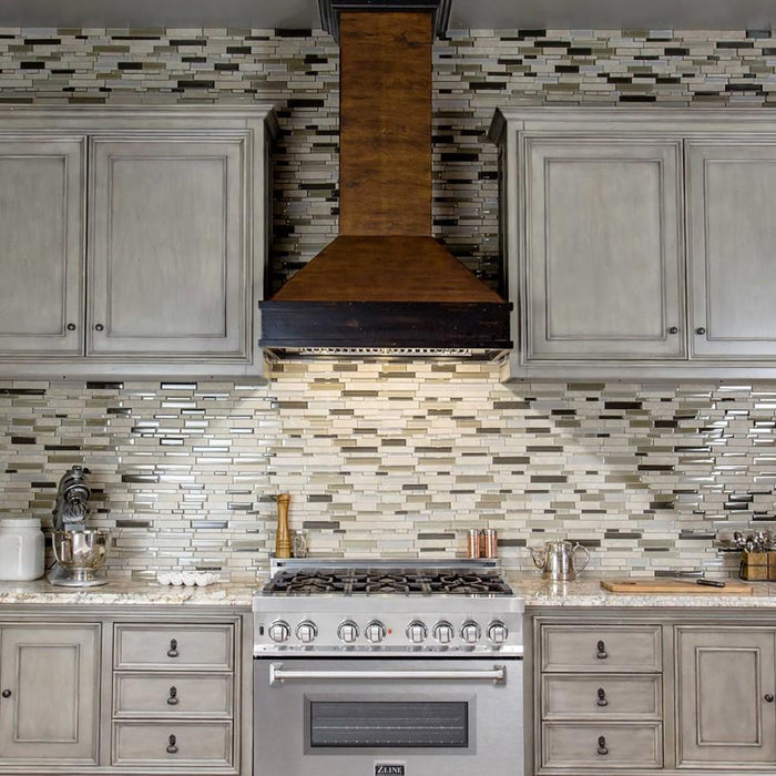 ZLINE 36" Dual Fuel Range with Snow Finish Door, RA - SN - 36 - Farmhouse Kitchen and Bath