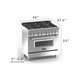 ZLINE 36" Dual Fuel Range with Snow Finish Door, RA - SN - 36 - Farmhouse Kitchen and Bath